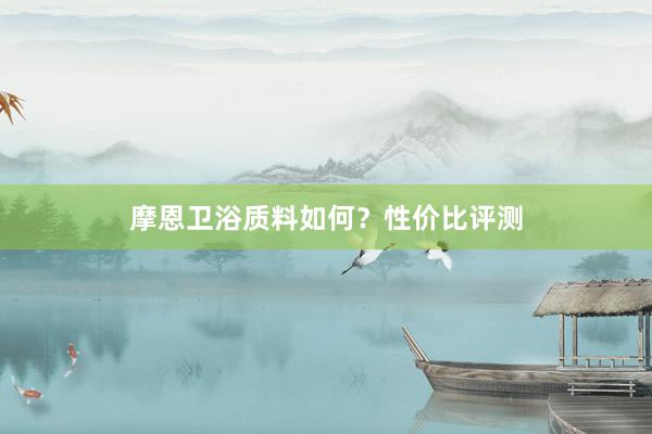 摩恩卫浴质料如何？性价比评测
